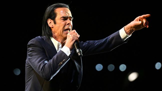 Nick Cave, pictured in August last year, says he no longer feels the ‘sudden cold panic’ he once did at church. Picture: AFP