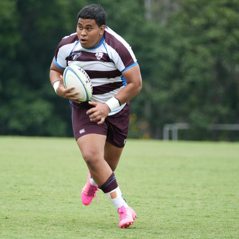 Kingbenjamin Swirling. TAS First XV rugby action between St Paul's and John Paul College.