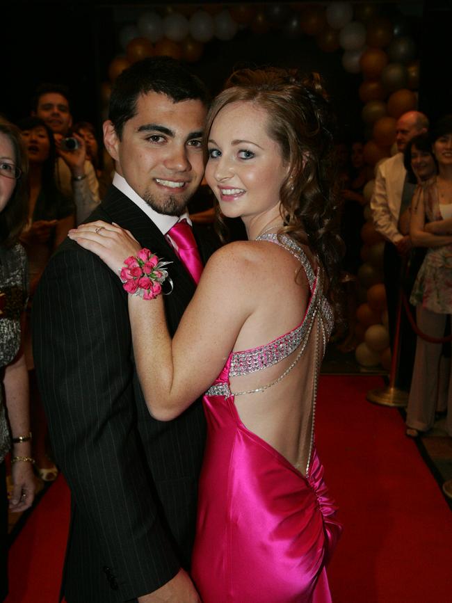 Emmanuel College formal at the Gold Coast International hotel. Justin Hicks and Stacey Murphy (l to r).