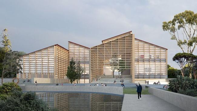 The David Chipperfield Architects and SJB Architects proposal.