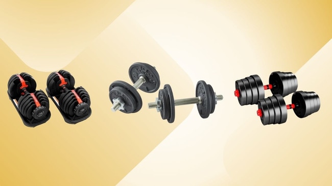 The very best adjustable dumbbells to buy online. Picture: Supplied