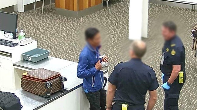 The man was arrested at Adelaide Airport. Picture: Australian Border Force