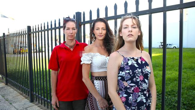 Emily Cocks-Wheeler, Allissa Tenni and Brynie Rosser-Guyatt together have planned the Rally for Justice protest. Picture: Peter Carruthers