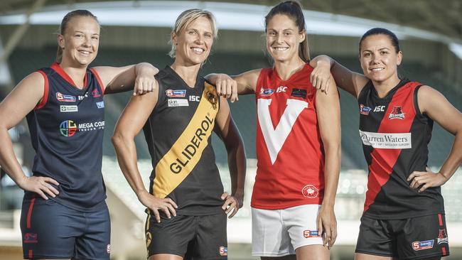 FUTURE DIRECTION. SANFL football’s growth in the 21st century could be driven by adding women’s teams to all eight SANFL clubs. Sturt boss Sue Dewing predicts SANFL club membership and sponsorship will rise with alignment to women’s football. Picture: Mike Burton.