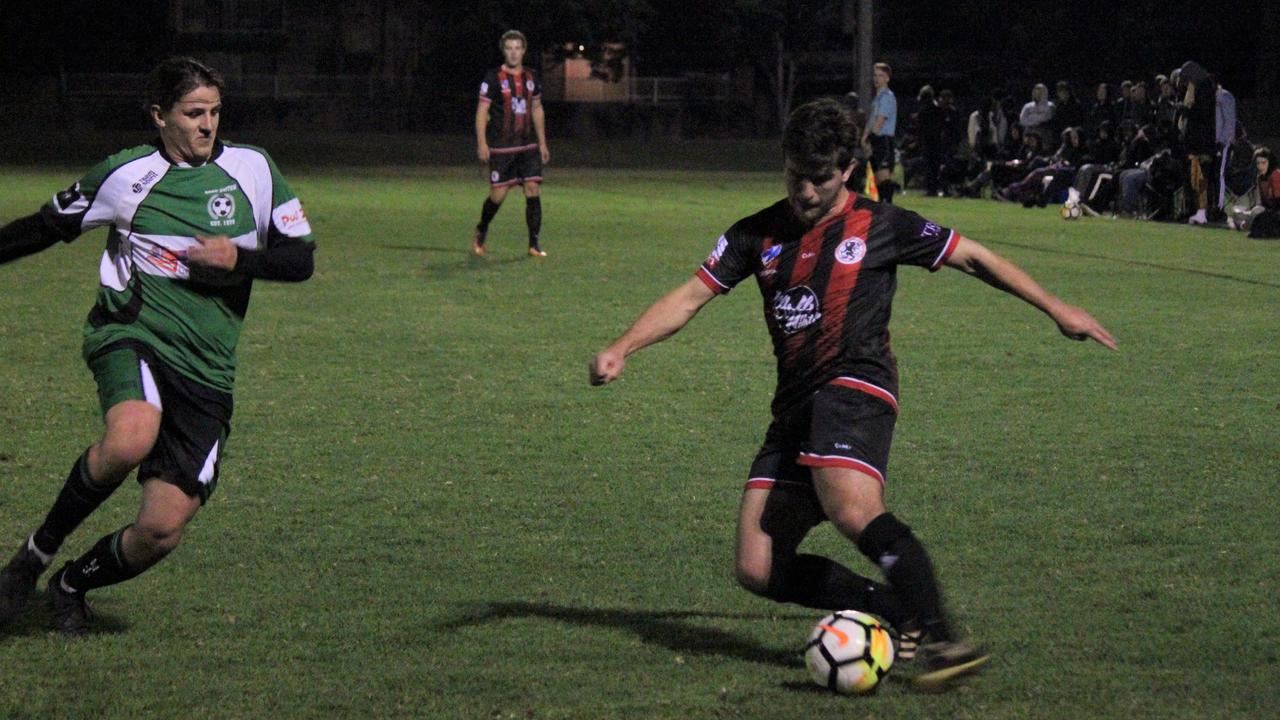 Action from the Round 1 Coastal Premier League clash between Coffs City United v Port United FC. Photo: Tim Jarrett/Mitch Keenan