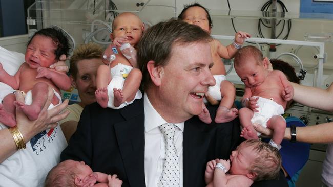 Former treasurer Peter Costello called on Australians to have more babies.