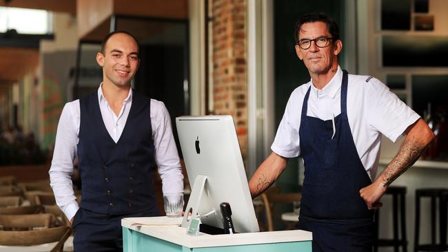 Sofia’s owner Henry Hunt with head chef Damien Styles. Photo: Scott Powick