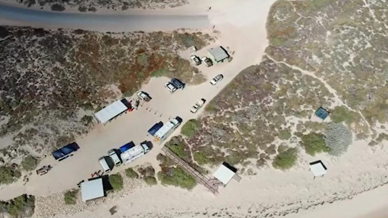 Police drone footage of campground where Cleo Smith went missing. Picture: WA Police