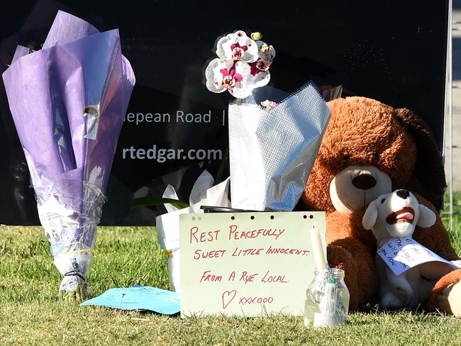 Some of the tributes left for Brodie. Picture: Nicole Garmston