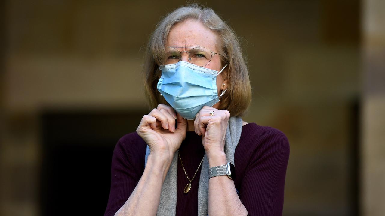 Queensland Chief Health Officer Dr Jeannette Young is seen during a media conference at Parliament House. Picture: NCA Newswire/Dan Peled