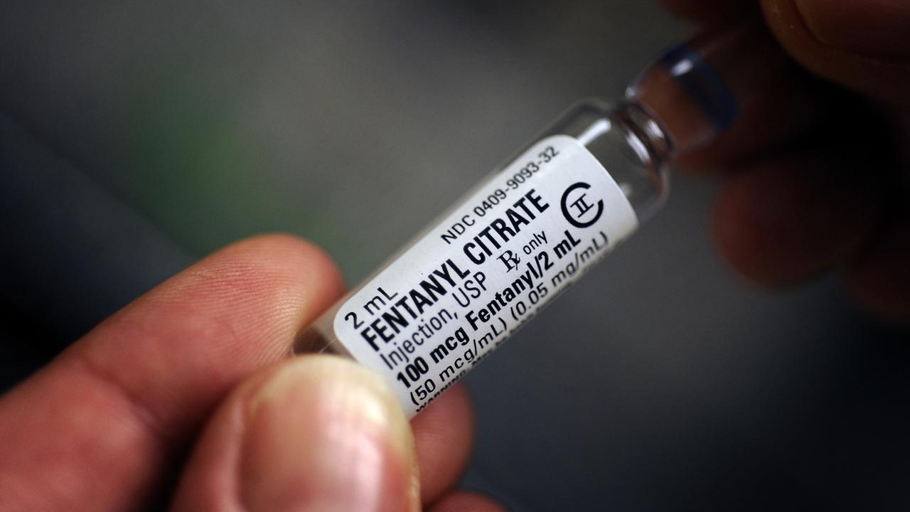 A vial of Fentanyl Citrate which is a pharmaceutical grade opioid used to treat post-surgical or chronic pain. The drug has caused hundreds of deaths overseas and could be headed to Australia. Source: Supplied