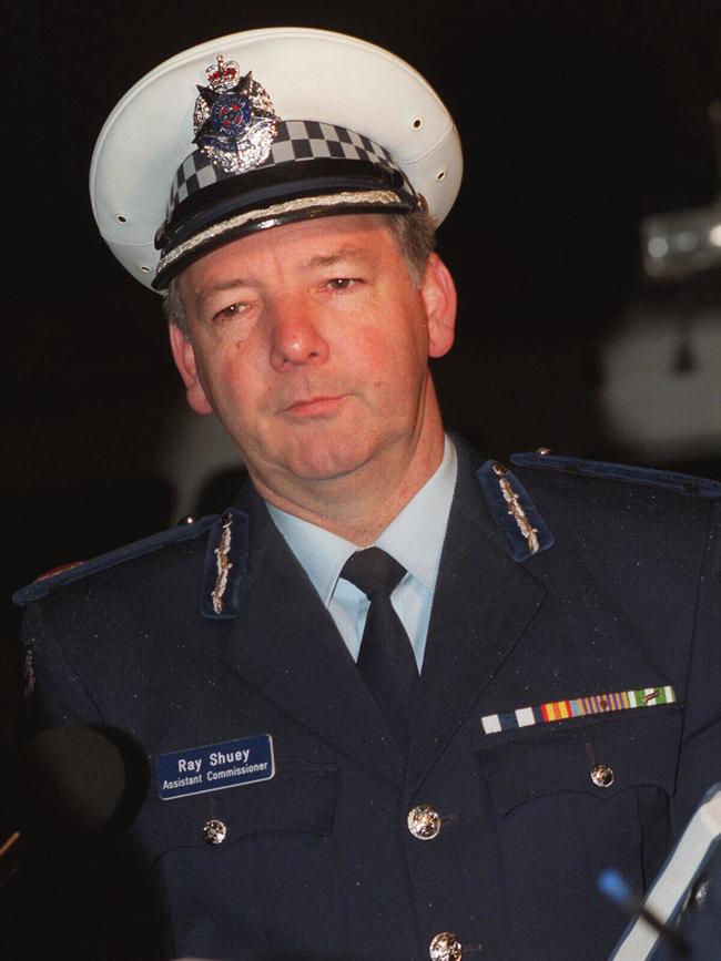 Assistant Police Commissioner Ray Shuey in July 1997. Picture: Manuela Cifra