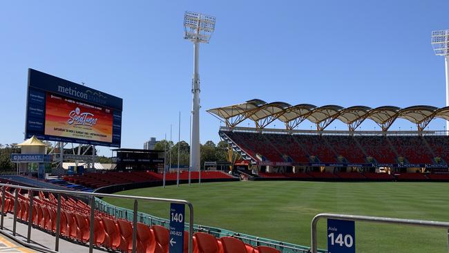 Metricon Stadium was announced as the new home of the SandTunes music festival after a backlash over the event being held at Coolangatta Beach. Picture: Emily Halloran