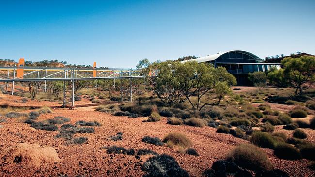 Supplied Editorial Lark Quarry, scene of a dinosaur stampede. Picture: TEQ