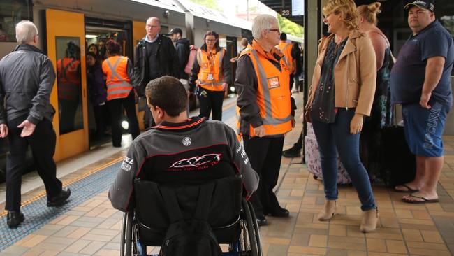 People were forced to wait up to 20 minutes. Picture: John Grainger