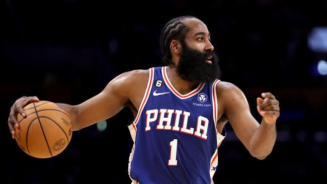 James Harden lost his mind. (Photo by Sean M. Haffey/Getty Images)