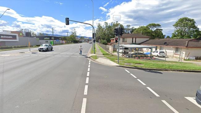 Calob Ellis was hit by Alex Townend at the intersection of the Princes Highway and Plunkett St, Nowra.