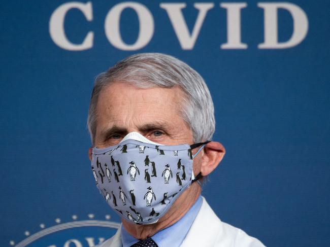 Anthony Fauci, the White House chief medical adviser. Picture: AFP