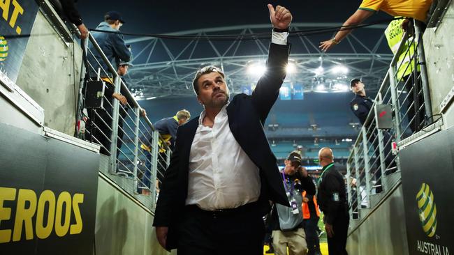 Ange Postecoglou quit the Socceroos immediately after guiding them to the 2018 World Cup finals.