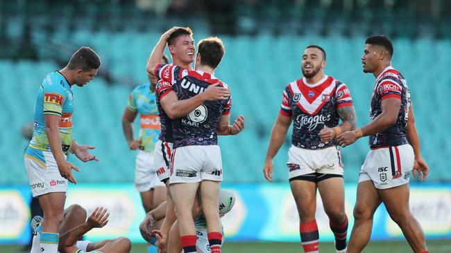 It wasn’t pretty but the Roosters manage to come away with the win. Picture: Getty Images.