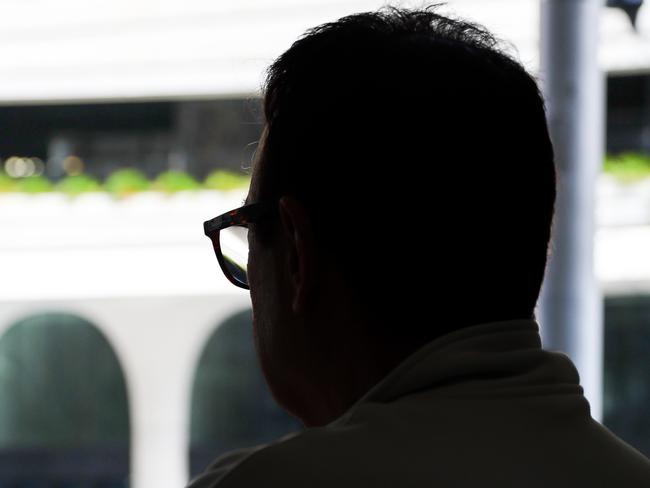 MELBOURNE, AUSTRALIA - AUGUST 30 2024A Silhouette photo of a victim (teacher) who has experienced injuries at work.Picture: Brendan Beckett