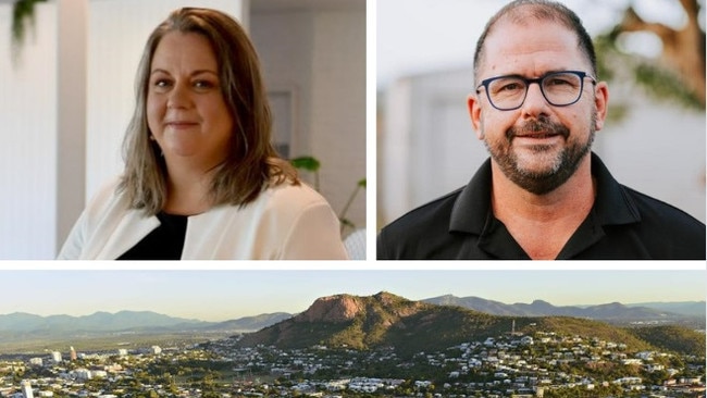 Townsville business leaders Heidi Turner and Clayton Cook want a housing plan to ensure the city could accommodate future skilled workers. Picture: Supplied.