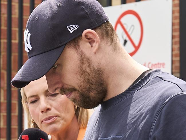 Jack Sauer leaving the Adelaide Remand Centre, Monday, Oct. 21, 2024. Picture: Matt Loxton