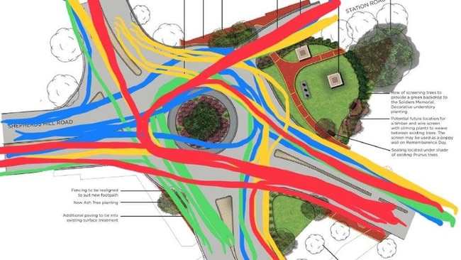 The Facebook post offering tips on how to negotiate the roundabout.