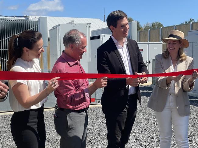 Mitch Anderson, Attorney general Shannon Fentiman, Member for Hervey Bay Adrian Tantari, Member for Bundaberg Tom Smith, Minister Leanne Linard and Oliver Durieu.