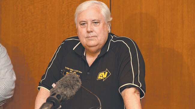 Clive Palmer in Townsville. Picture: Fiona Harding