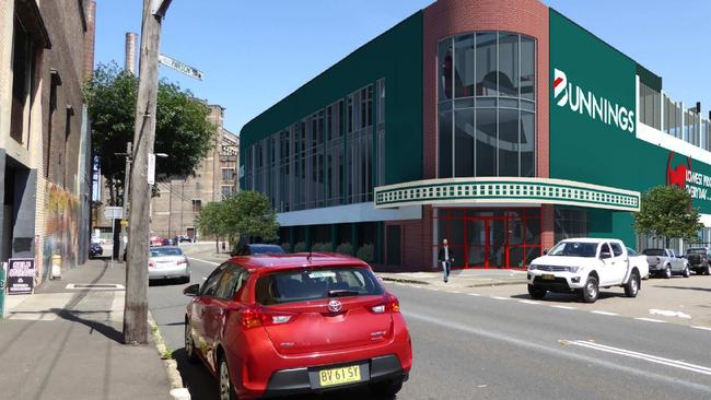 The proposed Bunnings store in Parsons St, <lr>Rozelle</lr>