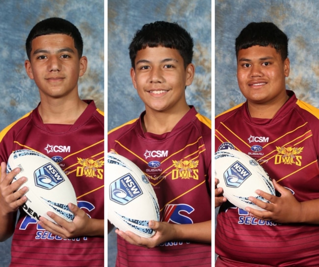 Zakariyya Ayache, Levi Siteine and Christian Patu of Guildford Owls.