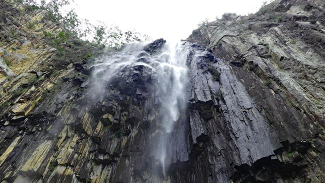 Minyon Falls plunges 100m into a rainforest gorge. Picture: Cathy Stubbs.