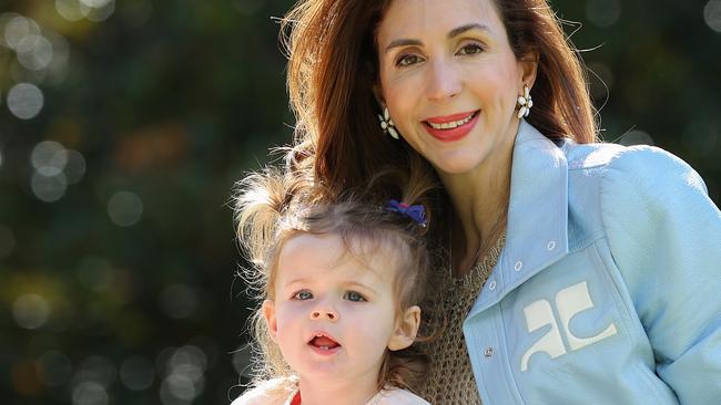 Egg freezing being subsidised by the government. Anais Lellouche froze her eggs in her late 30s and had a baby at 42 with donor sperm. Anais Lellouche with her daughter Iris 20mth old.                                                           Picture: David Caird