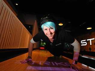 READY, SET, PUSH: Katheryn Kemp of Strike Holey Moley is holding a push-up challenge for headspace. Picture: John McCutcheon