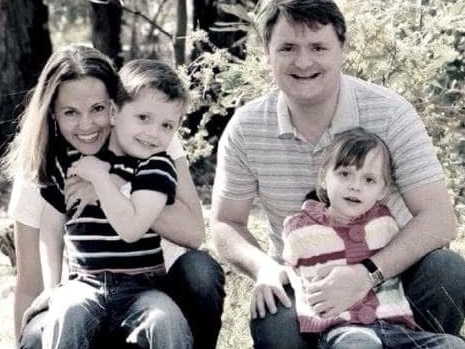 Maria Lutz and husband Fernando Manrique with their children Martin and Elisa.