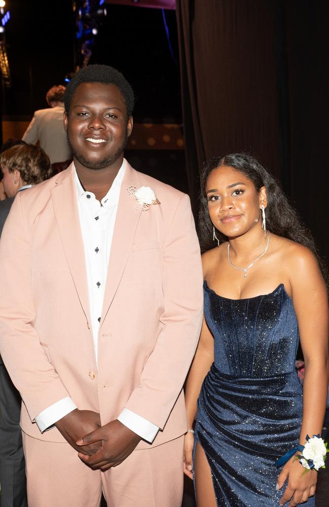 Seun Adepoju and Kaiwani Ahwang-Chapman at Mackay Christian College Formal Thursday 14 November 2024 Picture: Michaela Harlow