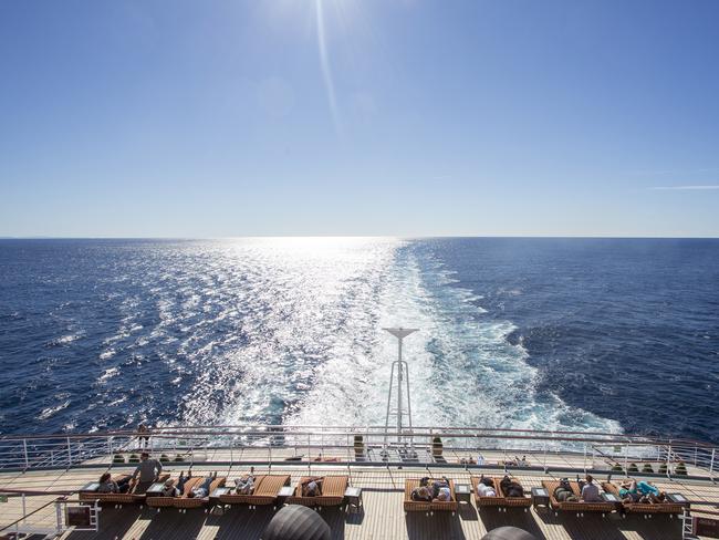 If you want to relax on the deck, go for it. Picture: P&O Cruises.