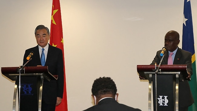 Beijing’s Foreign Ministry spokesman has welcomed the “historic” diplomatic meetings between China and the Solomon Islands. Picture: Getty