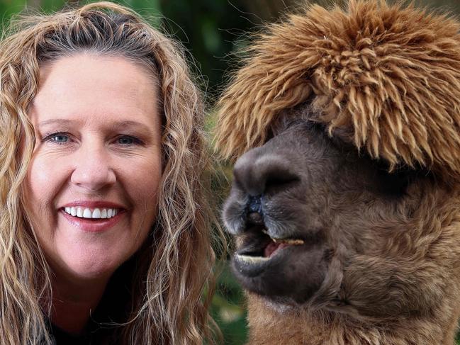 FEATURESBANK SA XMAS MAG/PROFILESSemaphore Pets & Garden - Nadine Crampton with Stella the Audrea the AlpacaIMAGE/Russell Millard