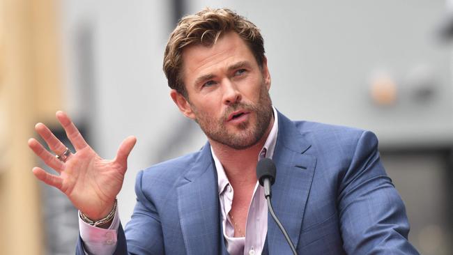 Hemsworth says he is still plagued by the stress that began to impact him as a child. Photo: Chris DELMAS / AFP.