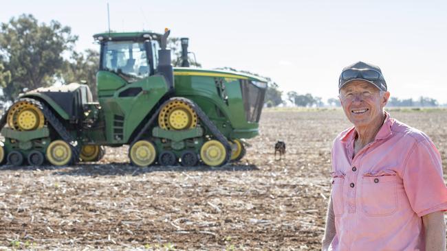 Roy Hamilton at his farm at Rand in southern NSW. Picture: Zoe Phillips