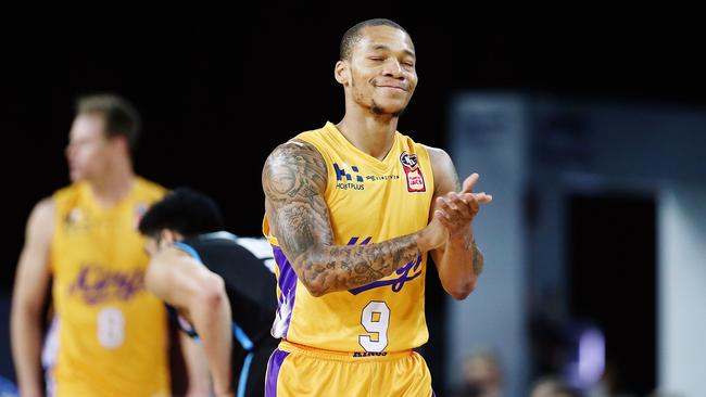 Jerome Randle reacts after a Kings bucket. Picture: Getty