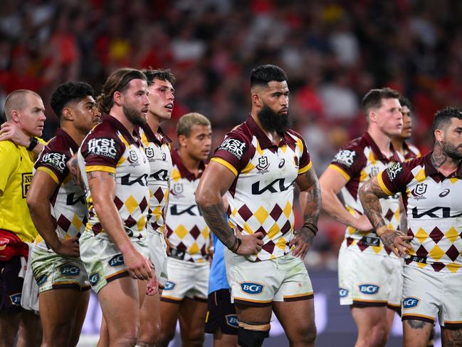 NRL 2024 RD26 Dolphins v Brisbane Broncos - Broncos Dejection Picture NRL Photos