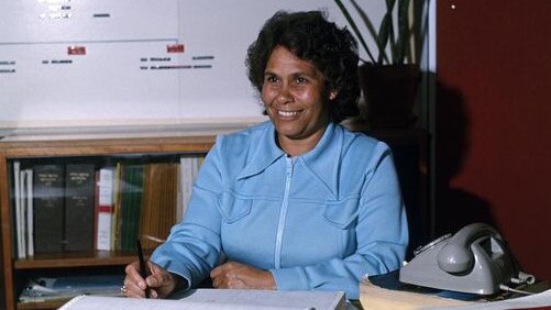 Working at Department of Aboriginal Affairs during the 1970s. Picture: Lowitja O'Donoghue Collection