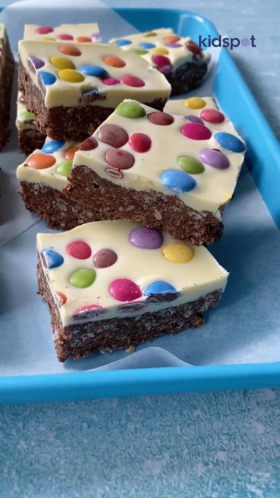 Rainbow weet-bix slice