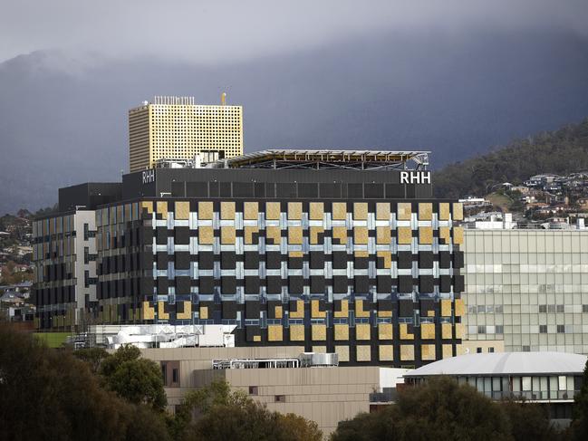 The woman is receiving treatment at the Royal Hobart Hospital. Picture: Chris Kidd