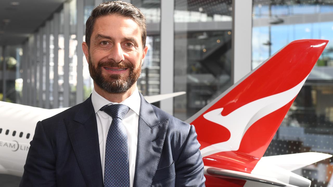 Outgoing Qantas Group CFO Tino La Spina was cut from the airline yesterday. Picture: AAP Image/Dean Lewins.