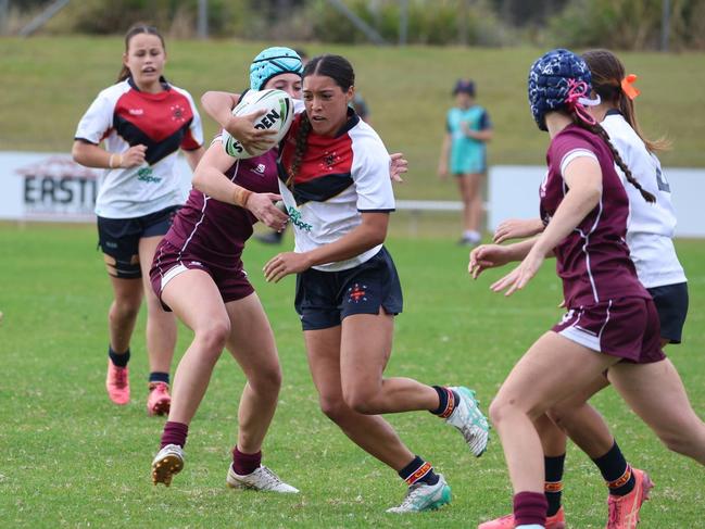 Mia Vaotuua during the ASSRL Under-16 National Championships in Port Macquarie. Picture: Heather Murry/ASSRL