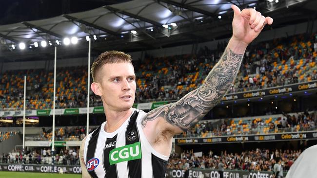 Dayne Beams of the Magpies. Picture: AAP Image/Darren England